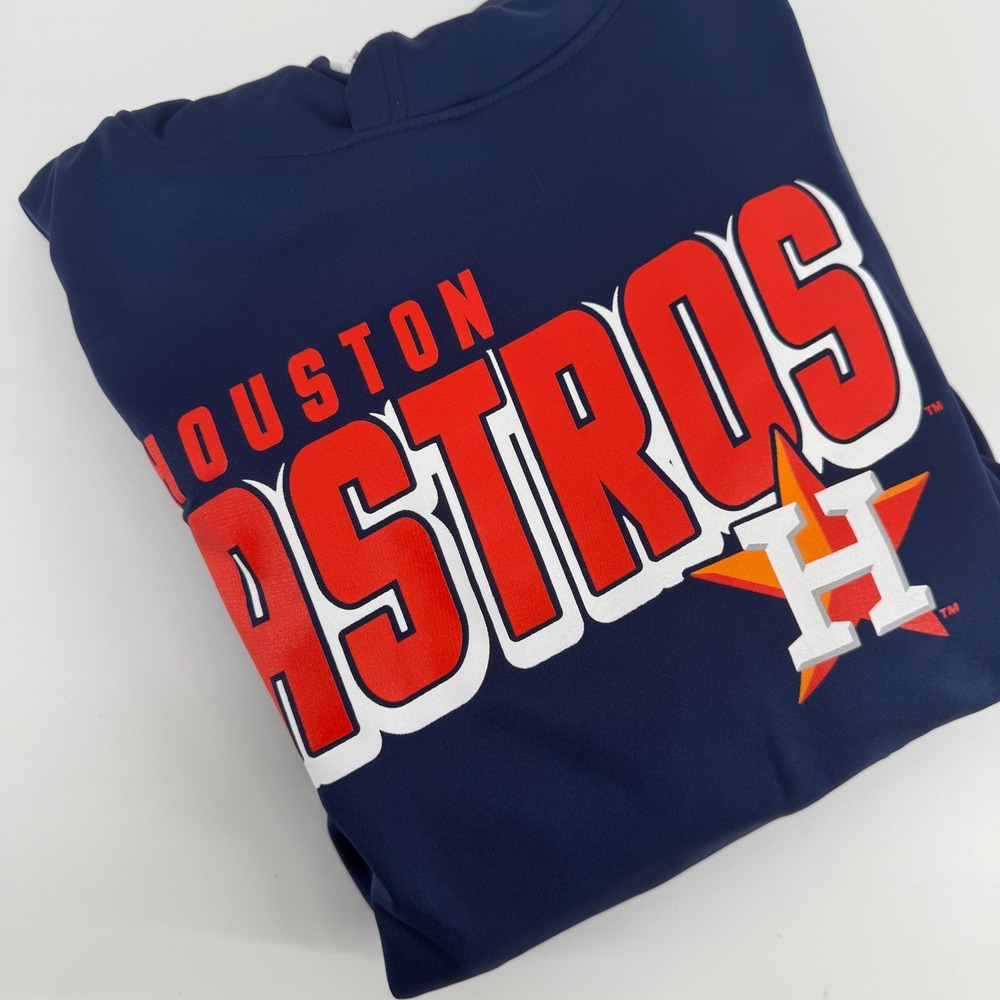 Youth Houston Astros Navy Blue Pullover Hoodie Sweatshirt Size‎ L 14-16